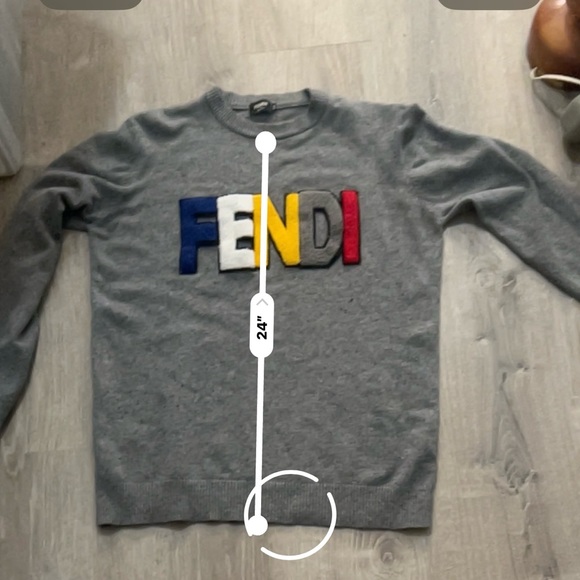 FENDI Shearling Logo Sweater - Picture 7 of 8